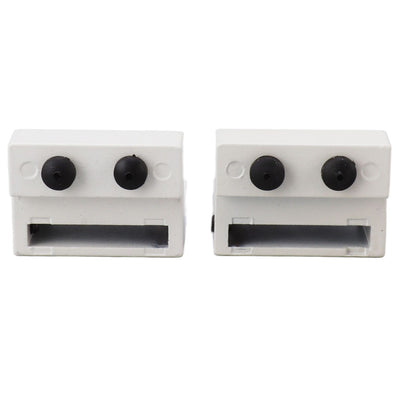 Barn Door Stopper White Sliding Barn Door Hardware Accessories with Hex Wrench for Bedroom Kitchen Living Room
