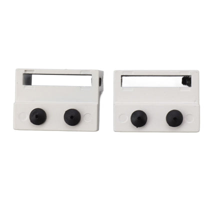 Barn Door Stopper White Sliding Barn Door Hardware Accessories with Hex Wrench for Bedroom Kitchen Living Room