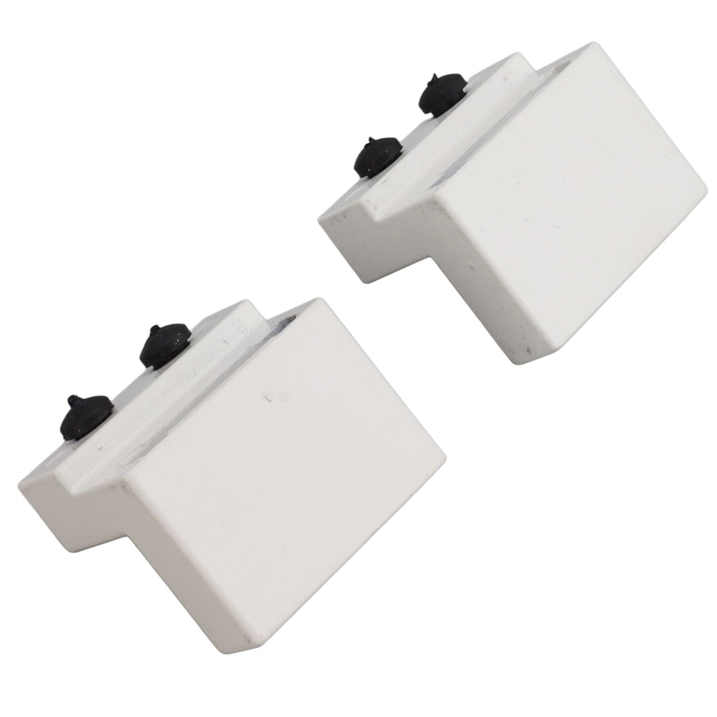 Barn Door Stopper White Sliding Barn Door Hardware Accessories with Hex Wrench for Bedroom Kitchen Living Room