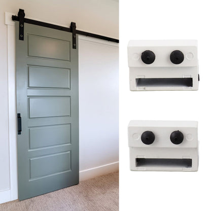 Barn Door Stopper White Sliding Barn Door Hardware Accessories with Hex Wrench for Bedroom Kitchen Living Room