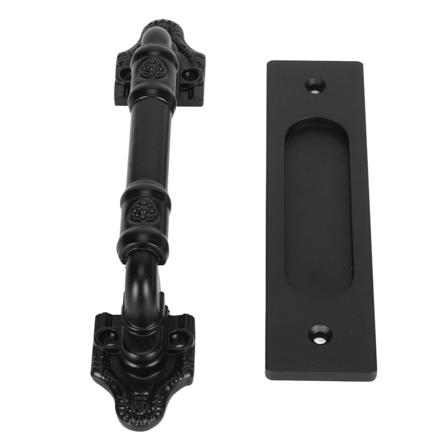 Sliding Barn Door Handle Double Sided Black Barn Door Pull Handle for Gates Garages