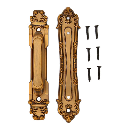 Sliding Barn Door Handles Large Rustic Dual Side Design for Gates Garages Sheds Furniture Aluminum Alloy Material Bronze