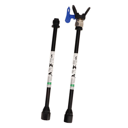 2PCS Spray Extension Rod G7/8 14 Stainless Steel Sprayer Tip Extension Pole Replacement for Home Black