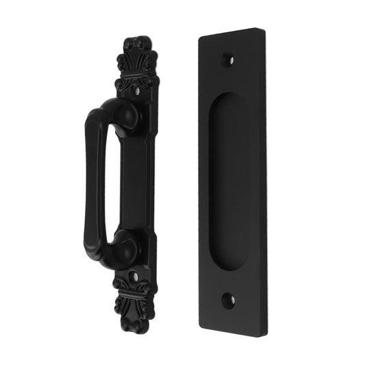 Sliding Barn Door Handles and Pulls Double Sided Hardware Set Easy To Install Aluminum Alloy Barn Door Hardware for Barns