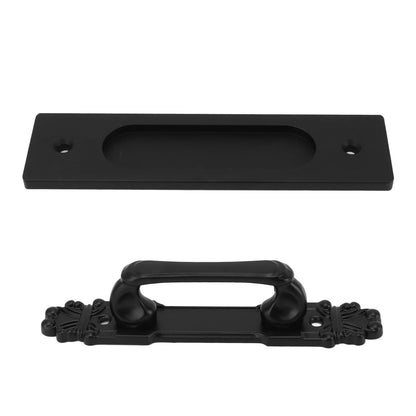 Sliding Barn Door Handles and Pulls Double Sided Hardware Set Easy To Install Aluminum Alloy Barn Door Hardware for Barns