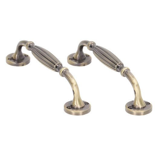 2 Sets Antique Bronze Door Handles Professional Exquisite Vintage Door Handles for Entrance Door Cabinet Drawer
