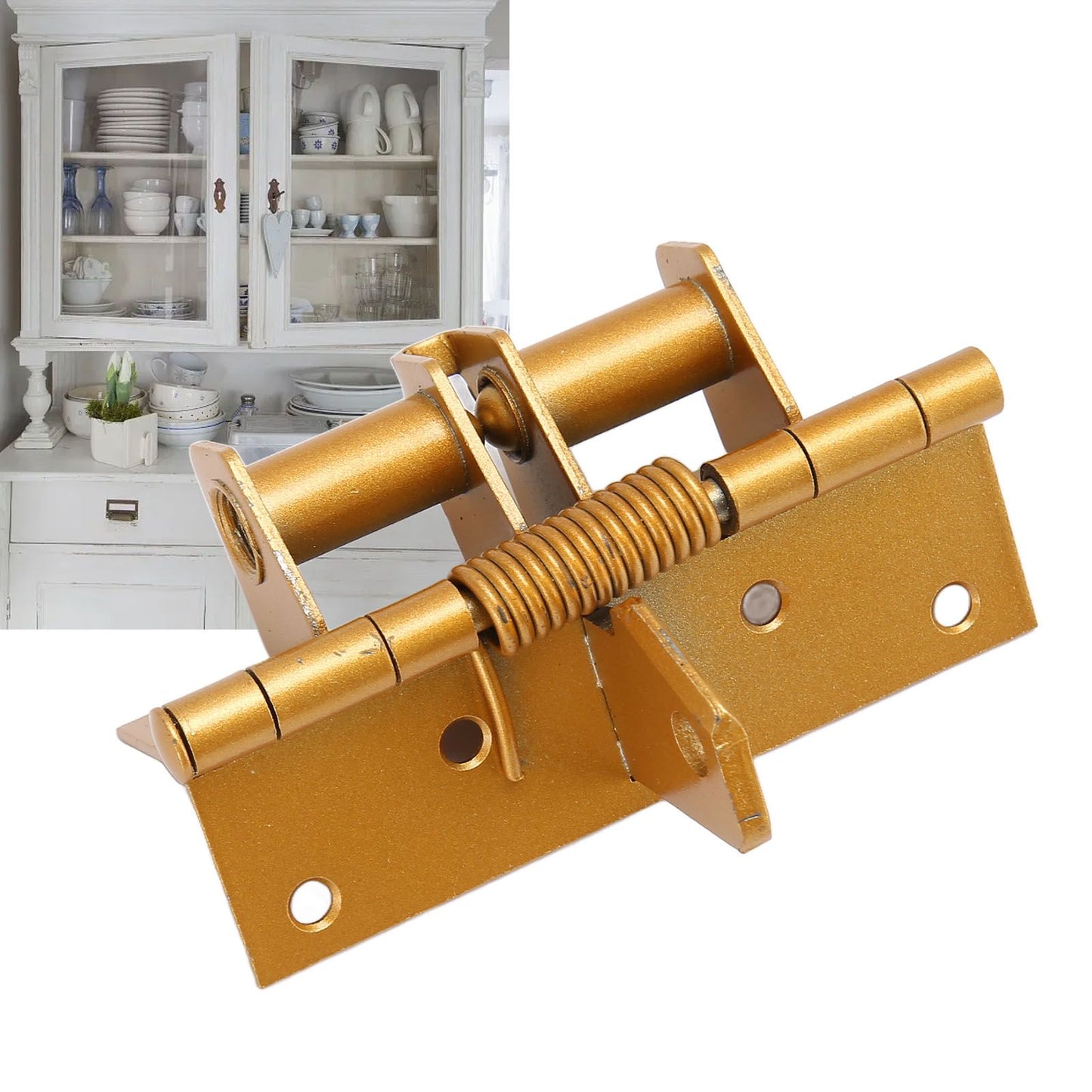 Self Closing Door Spring Hinge Spring Loaded Hinge Hardware Accessories for Cabinet Doors Furniture