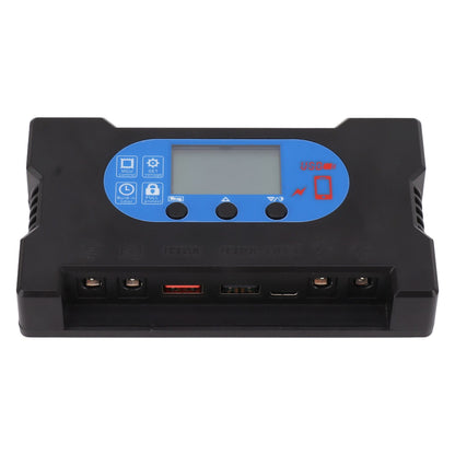 5V Solar Charge Controller Solar Panel Charge Controller with Fast Charging Dual USB Type C Port 30A