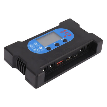 5V Solar Charge Controller Solar Panel Charge Controller with Fast Charging Dual USB Type C Port 30A