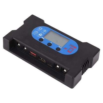 5V Solar Charge Controller Solar Panel Charge Controller with Fast Charging Dual USB Type C Port 30A