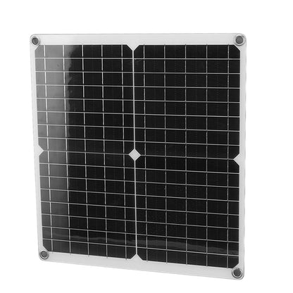 Solar Panel Charge Controller Set Monocrystalline Silicon 25W 10A Fast Charging Battery Free Drive Solar Panel Regulator for Lights Power Tools