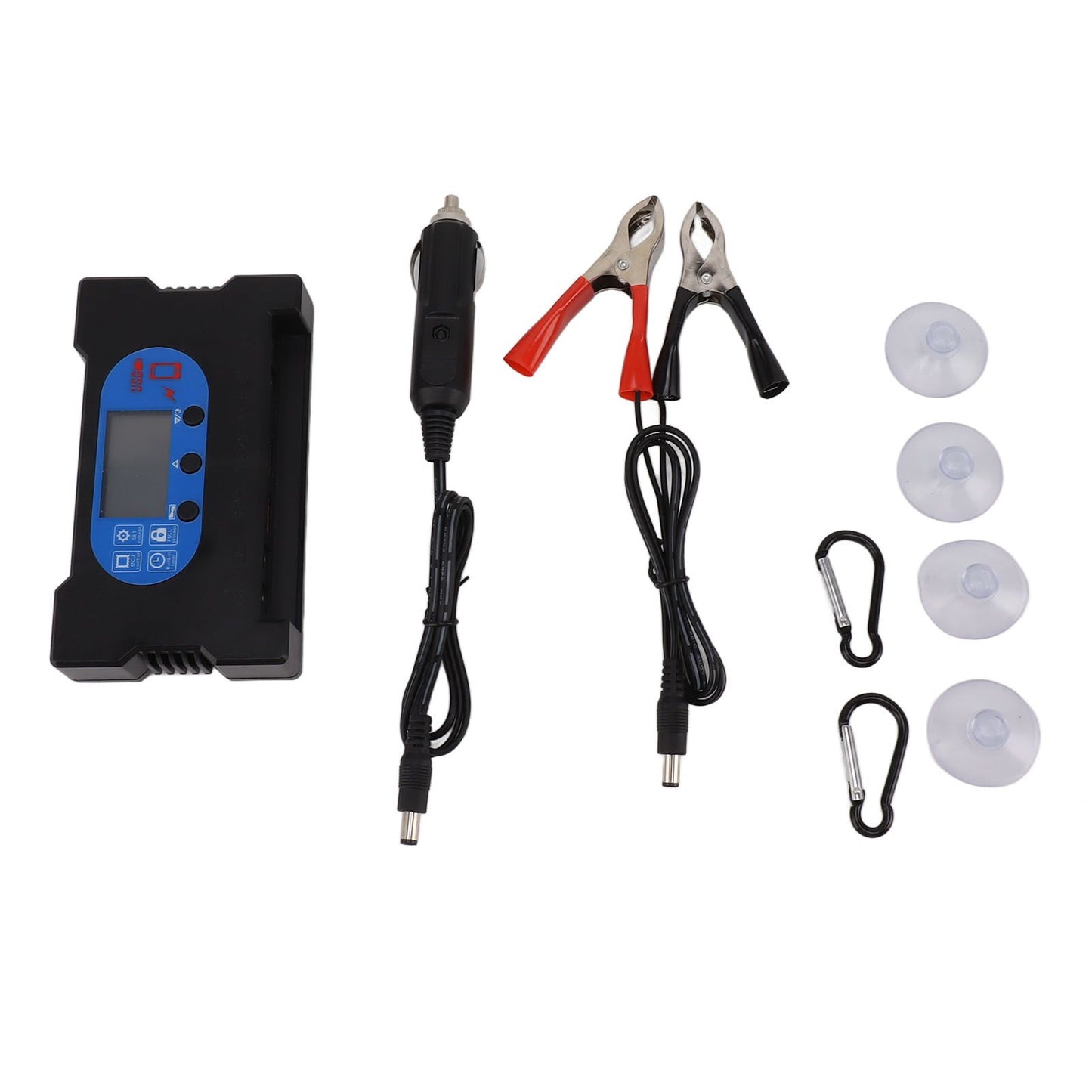 Solar Panel Charge Controller Set Monocrystalline Silicon 25W 10A Fast Charging Battery Free Drive Solar Panel Regulator for Lights Power Tools