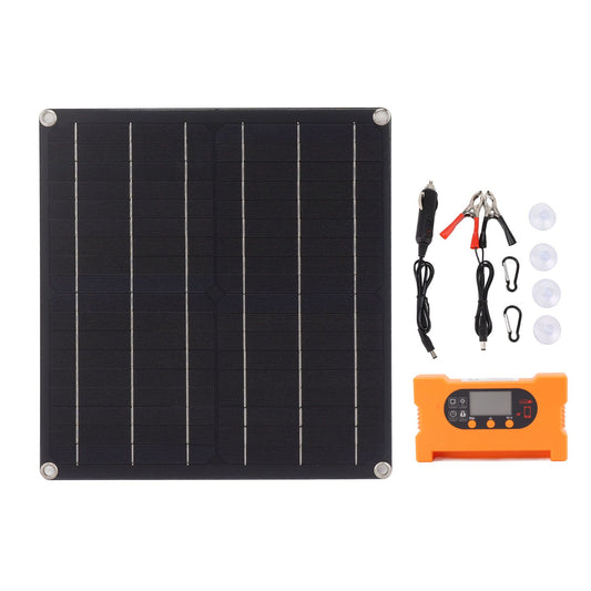 10A Smart Solar Panel Kit with Controller Battery Free Direct Drive Solar Panel Kit Monocrystalline Silicon 25W