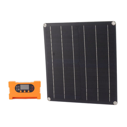 18V 25W Monocrystalline Solar Panel Kit Battery Free Direct Drive IP70 Solar Panel with 100A Fast Charging Controller