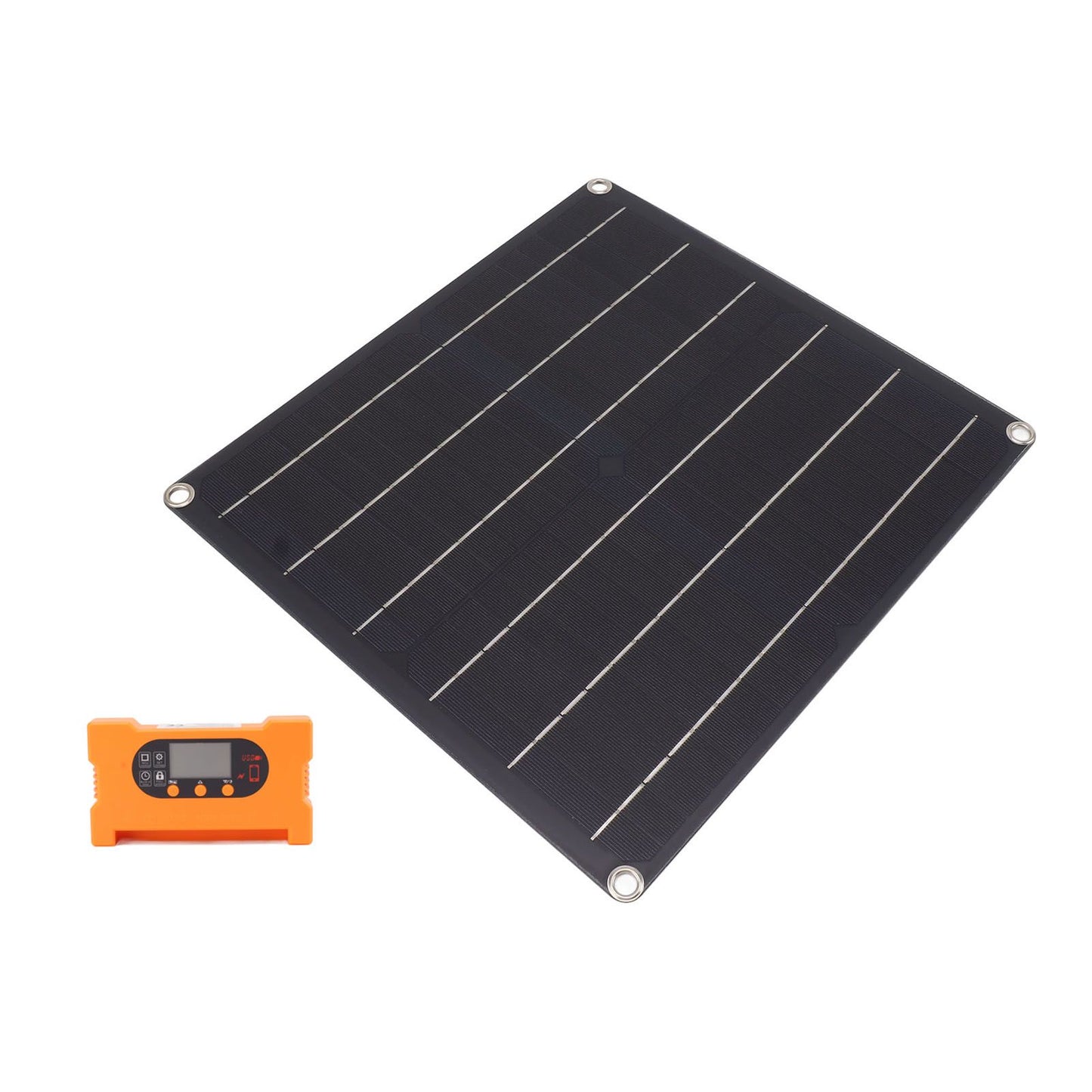 18V 25W Monocrystalline Solar Panel Kit Battery Free Direct Drive IP70 Solar Panel with 100A Fast Charging Controller
