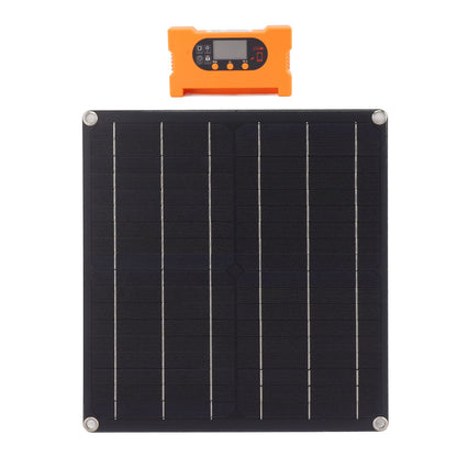 18V 25W Monocrystalline Solar Panel Kit Battery Free Direct Drive IP70 Solar Panel with 100A Fast Charging Controller