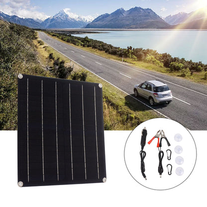 18V 25W Monocrystalline Solar Panel Kit Battery Free Direct Drive IP70 Solar Panel with 100A Fast Charging Controller