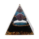 Crystal Epoxy Pyramid Decoration Hand Made 6cm Home Pyramid Desktop Ornament for Positive Energy