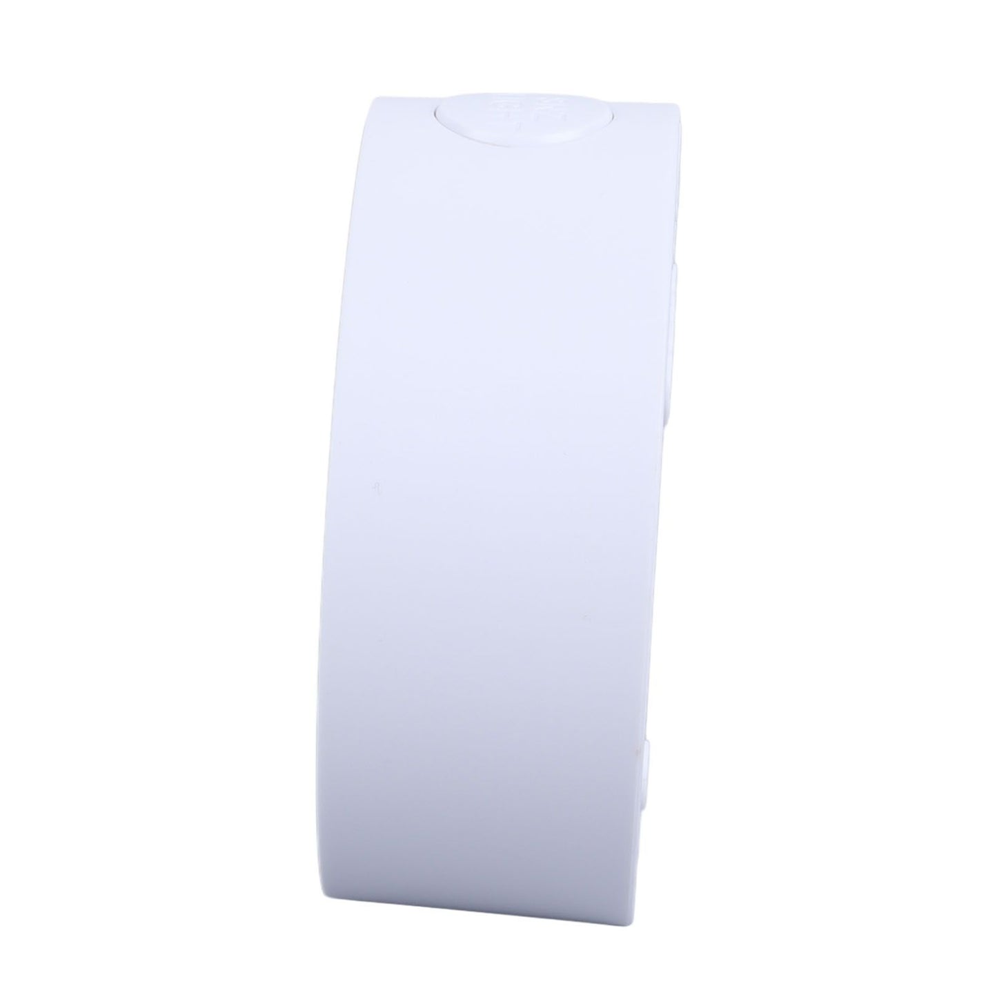 Digital Mirror Clock Alarm White Big Round Screen Easy to Read Portable LED Clock for Office Bedroom Travel