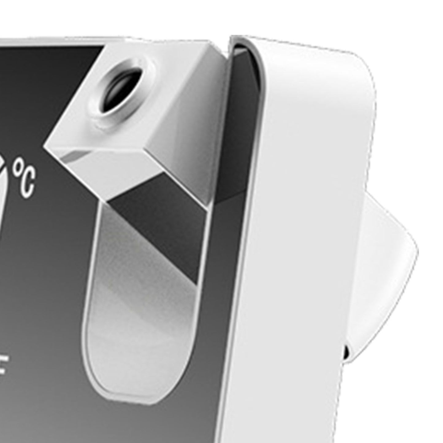 Projection Alarm Clock 360 Degree Flexible Adjust Creative LED Mirror Digital Clock with Temperature Display Power Off Memory White