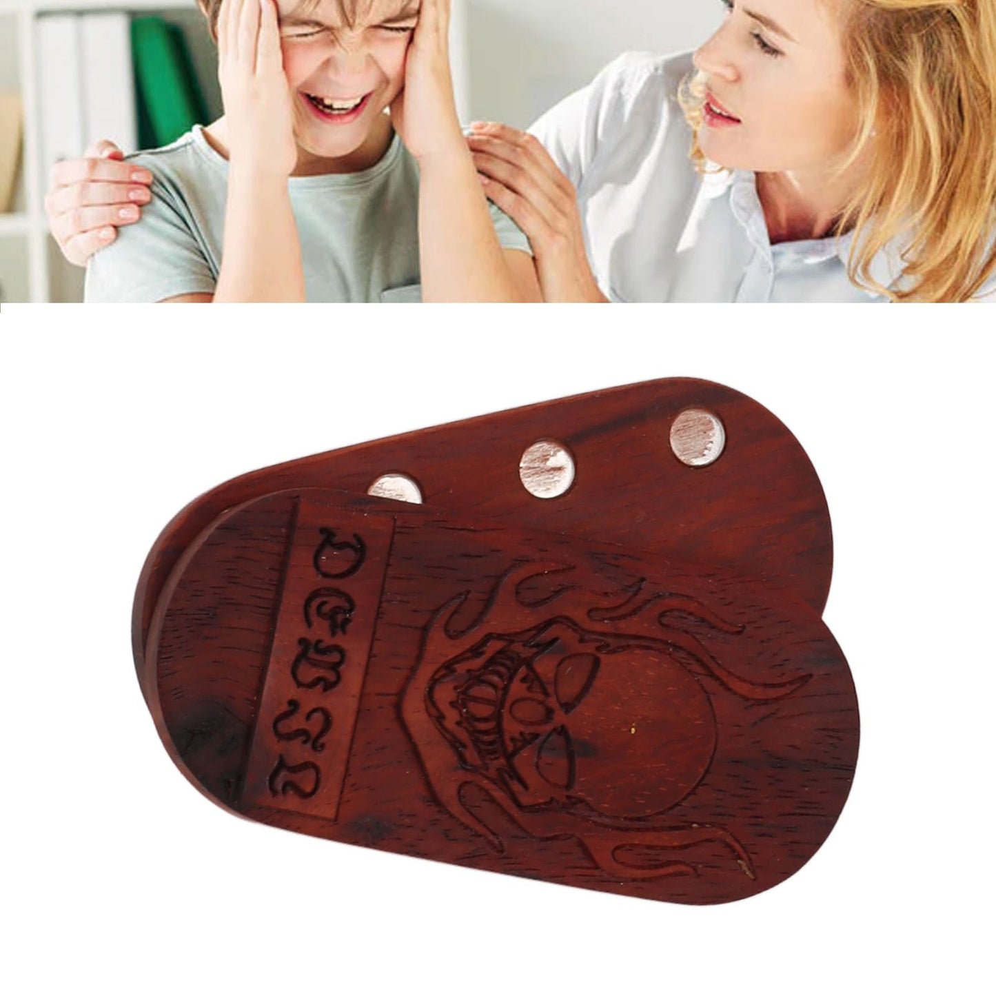 Magnet Finger Stress Relief Slider Wood Finger Stress Relief Toy Wooden Decompression Toy Limiting Demon
