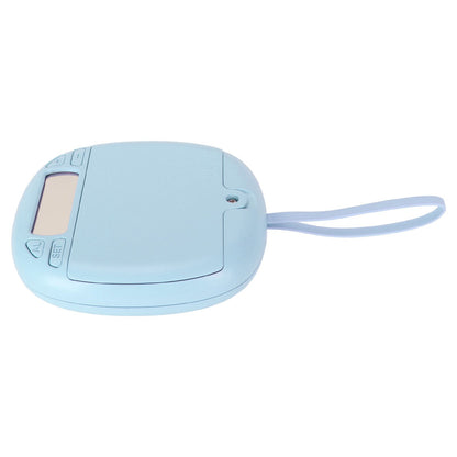 Vibrating Digital Alarm Clock Portable LED Electronic Digital Alarm Clock for Heavy Sleepers Students Children Sky Blue