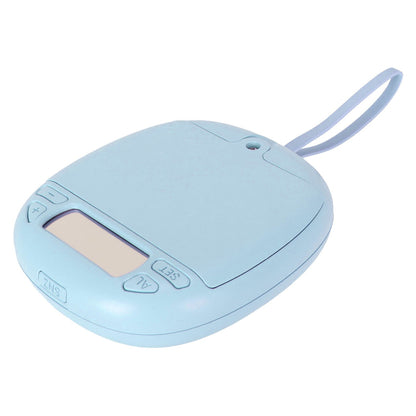 Vibrating Digital Alarm Clock Portable LED Electronic Digital Alarm Clock for Heavy Sleepers Students Children Sky Blue