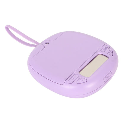 Vibrating Digital Alarm Clock Portable LED Electronic Digital Alarm Clock for Heavy Sleepers Students Children Lilac Purple