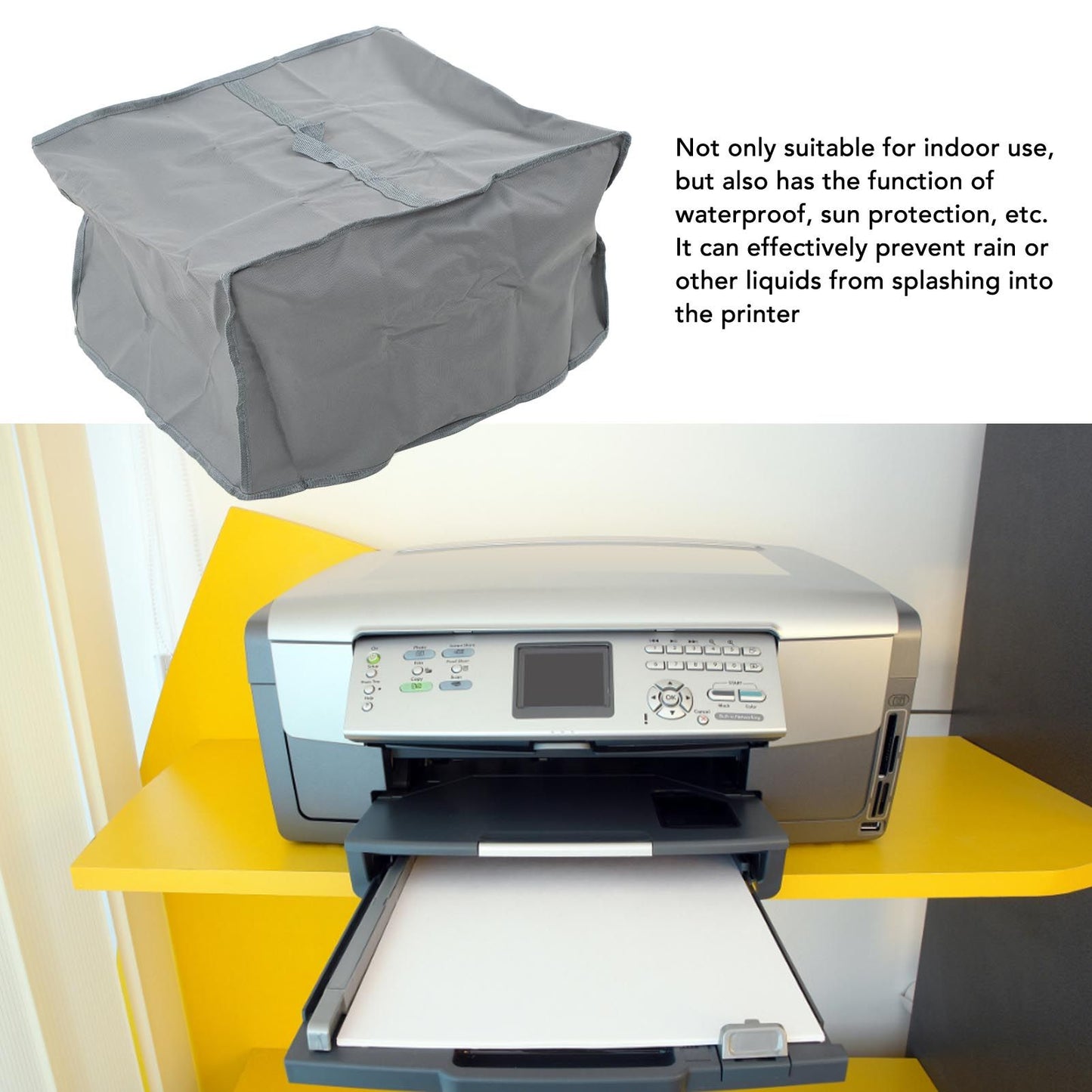 Printer Dust Covers Water Proof Grey Universal Printer Protecive Covers Compatible with A Wide Range of Printers