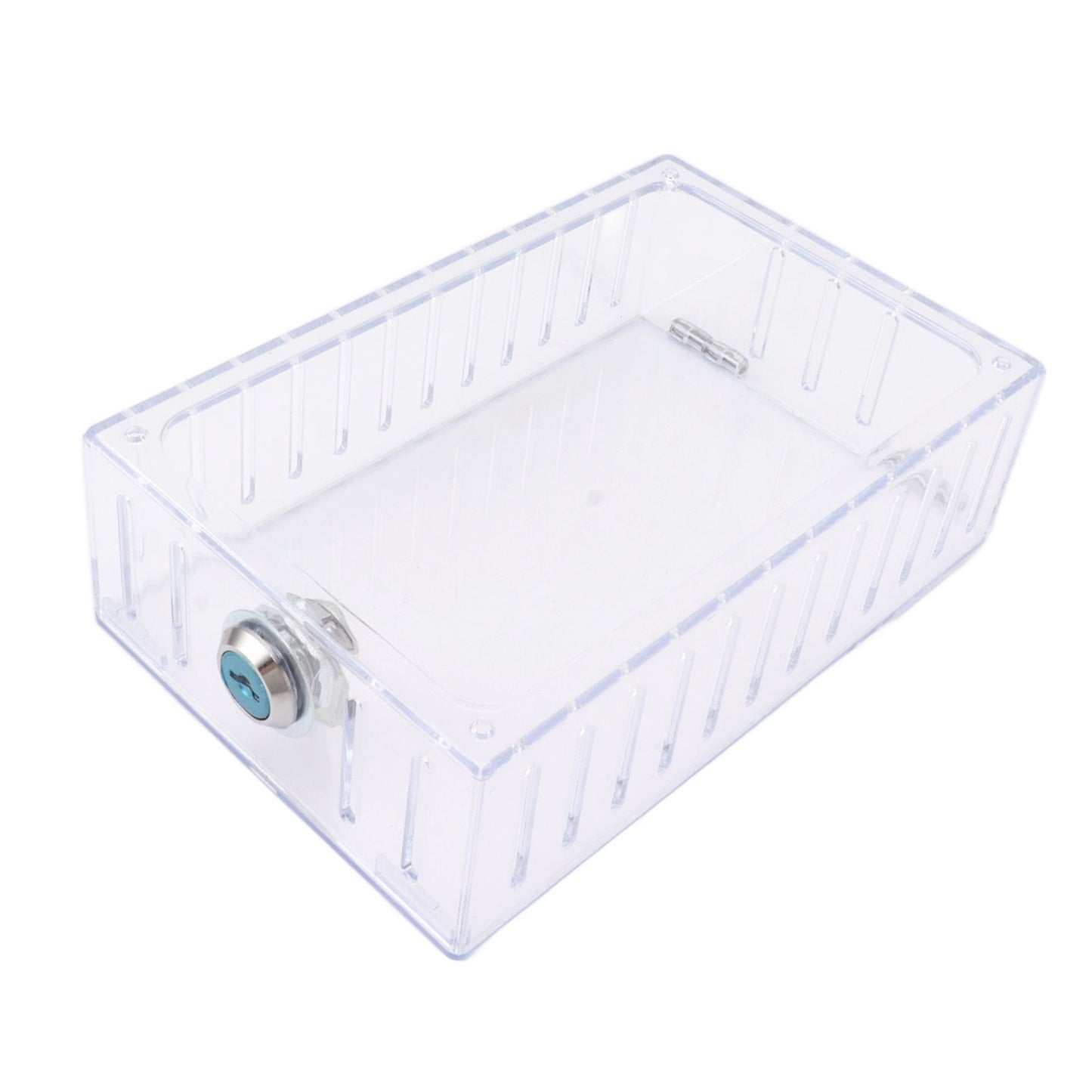 Thermostat Lock Box Large Universal Home Locking Thermostat Guard Clear Cover with Key for Thermostat On Wall