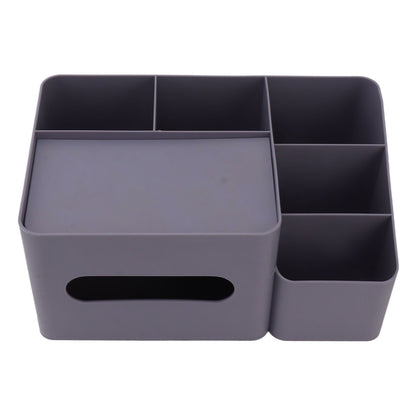 Tissue Box Organizer with Lid Plastic Exquisite Smooth Surface Tissue Desk Organizer for Home Office Purple
