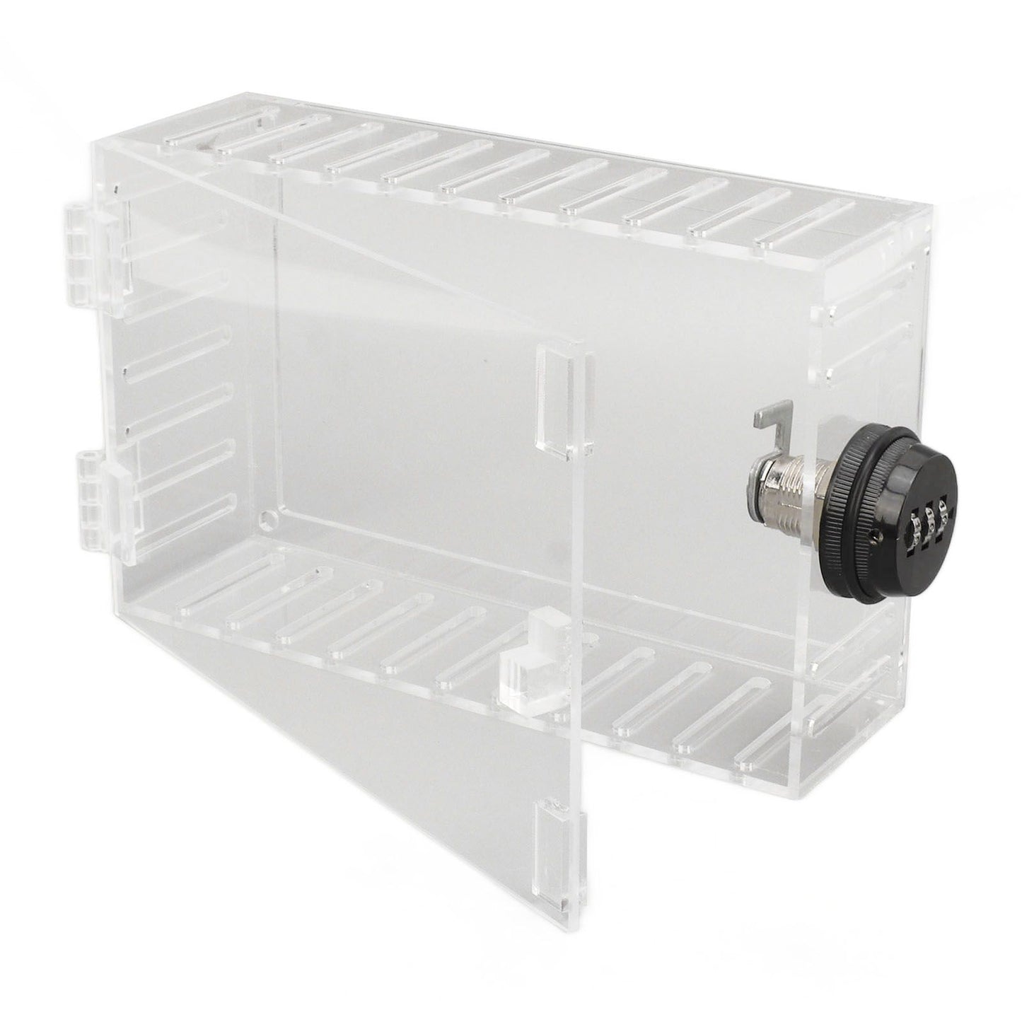 Thermostat Lock Box Universal Large Transparent Thermostat Protective Guard for Thermostat On Wall Coded Lock