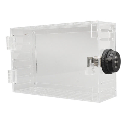 Thermostat Lock Box Universal Large Transparent Thermostat Protective Guard for Thermostat On Wall Coded Lock