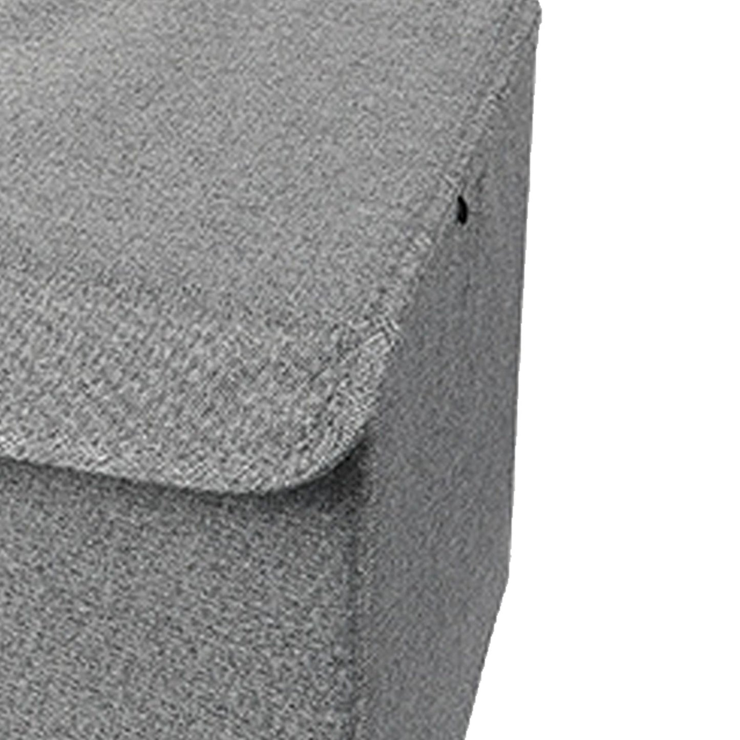 Underwear Socks Storage Organizer with Double Lid Foldable Thick Sock Underwear Storage Case for Socks Bras Ties Towels Dark Gray