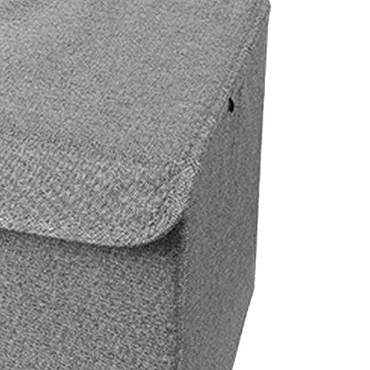 Underwear Socks Storage Organizer with Double Lid Foldable Thick Sock Underwear Storage Case for Socks Bras Ties Towels Dark Gray