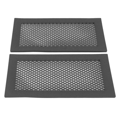 2Pcs Baby Proof Vent Cover Child Proof Safe Soft Silicone for Home Floor Catch Debris Hair Insect Black