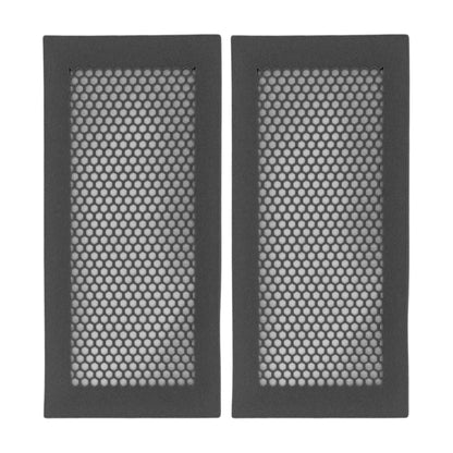 2Pcs Baby Proof Vent Cover Child Proof Safe Soft Silicone for Home Floor Catch Debris Hair Insect Black