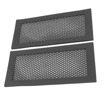 2Pcs Baby Proof Vent Cover Child Proof Safe Soft Silicone for Home Floor Catch Debris Hair Insect Black
