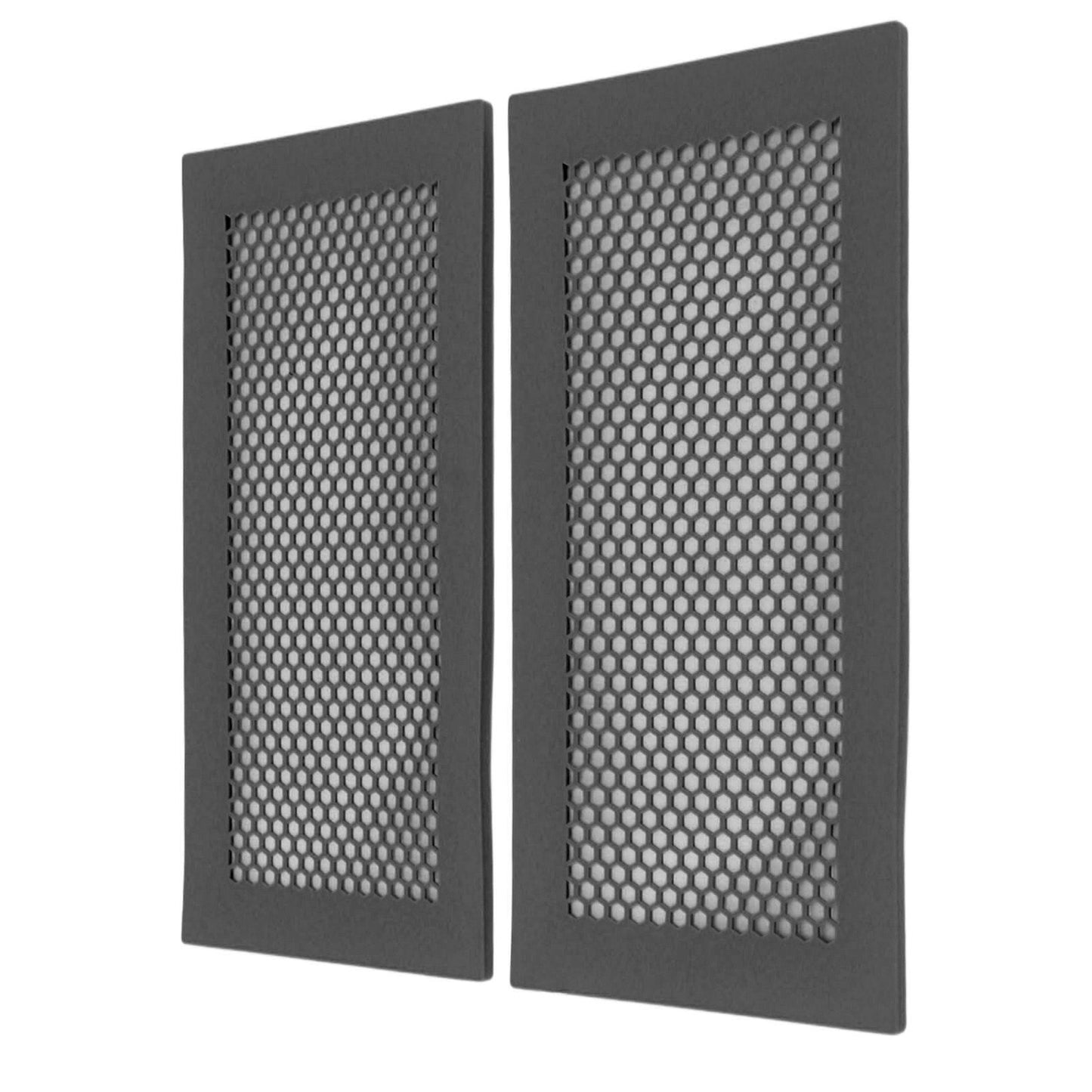 2Pcs Baby Proof Vent Cover Child Proof Safe Soft Silicone for Home Floor Catch Debris Hair Insect Black