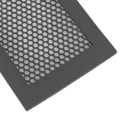 2Pcs Baby Proof Vent Cover Child Proof Safe Soft Silicone for Home Floor Catch Debris Hair Insect Black
