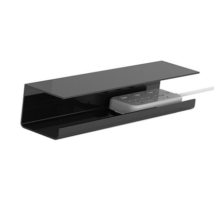 Under Desk Cable Management Tray Reduce Clutter Durability Punch Free Under Desk Power Strip Organizer Black