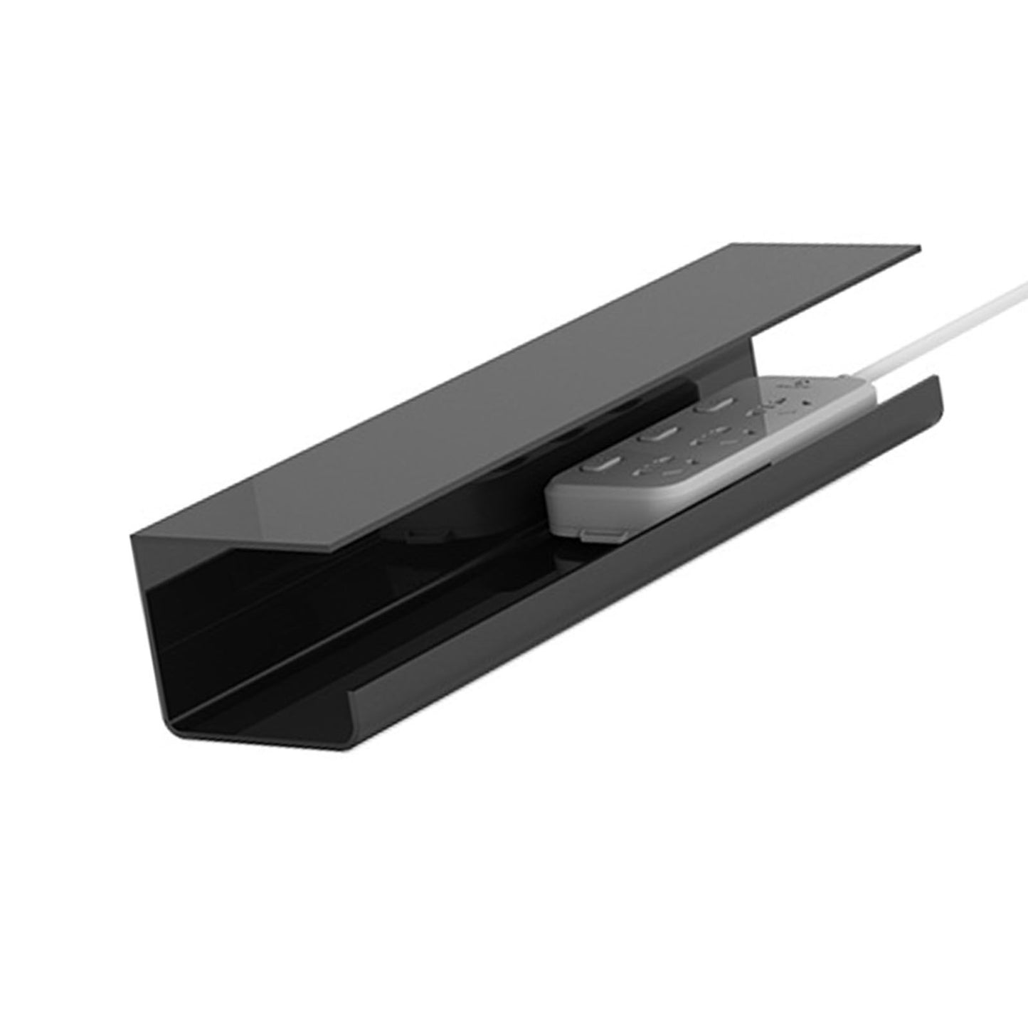 Under Desk Cable Management Tray Reduce Clutter Durability Punch Free Under Desk Power Strip Organizer Black