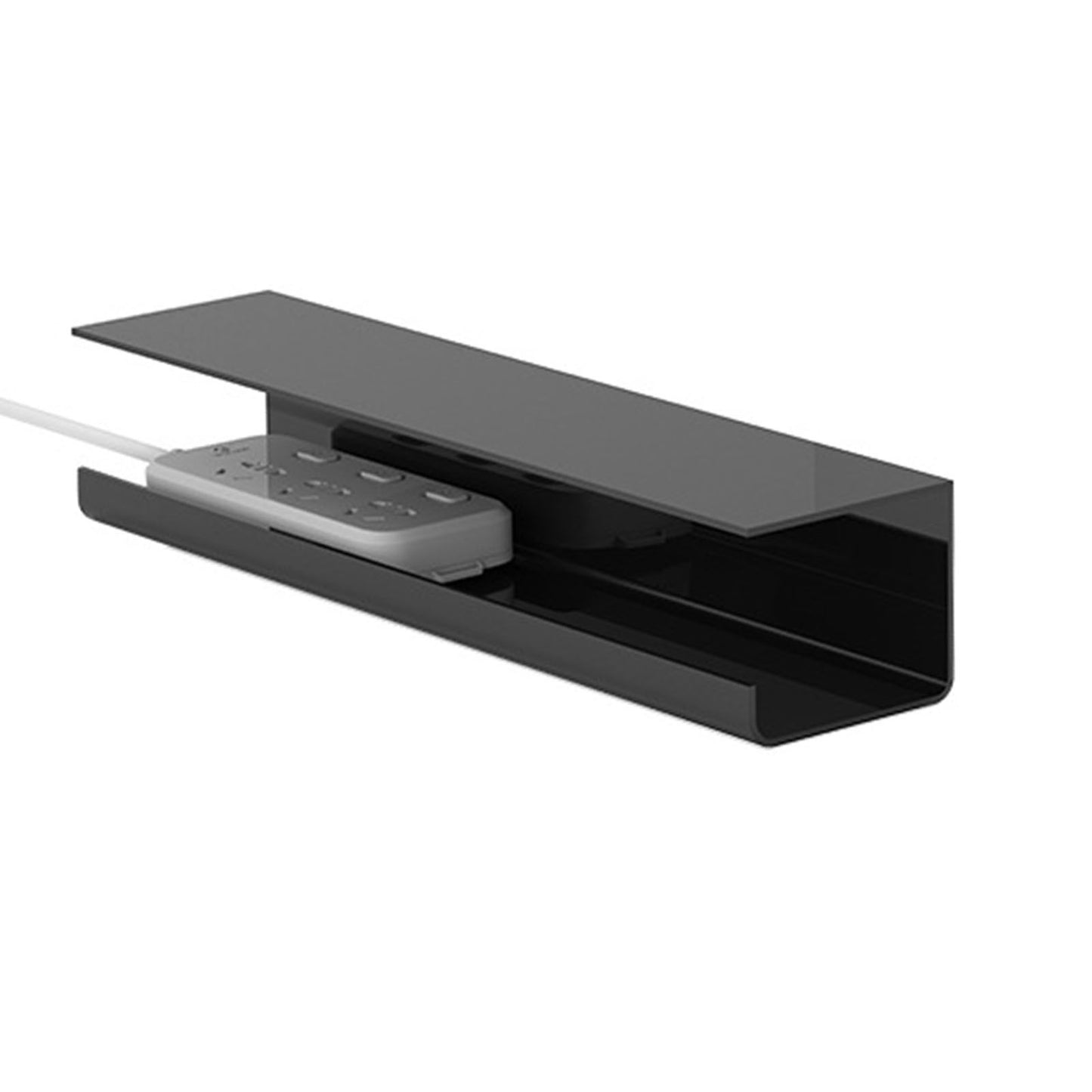 Under Desk Cable Management Tray Reduce Clutter Durability Punch Free Under Desk Power Strip Organizer Black