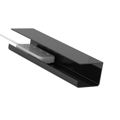 Under Desk Cable Management Tray Reduce Clutter Durability Punch Free Under Desk Power Strip Organizer Black