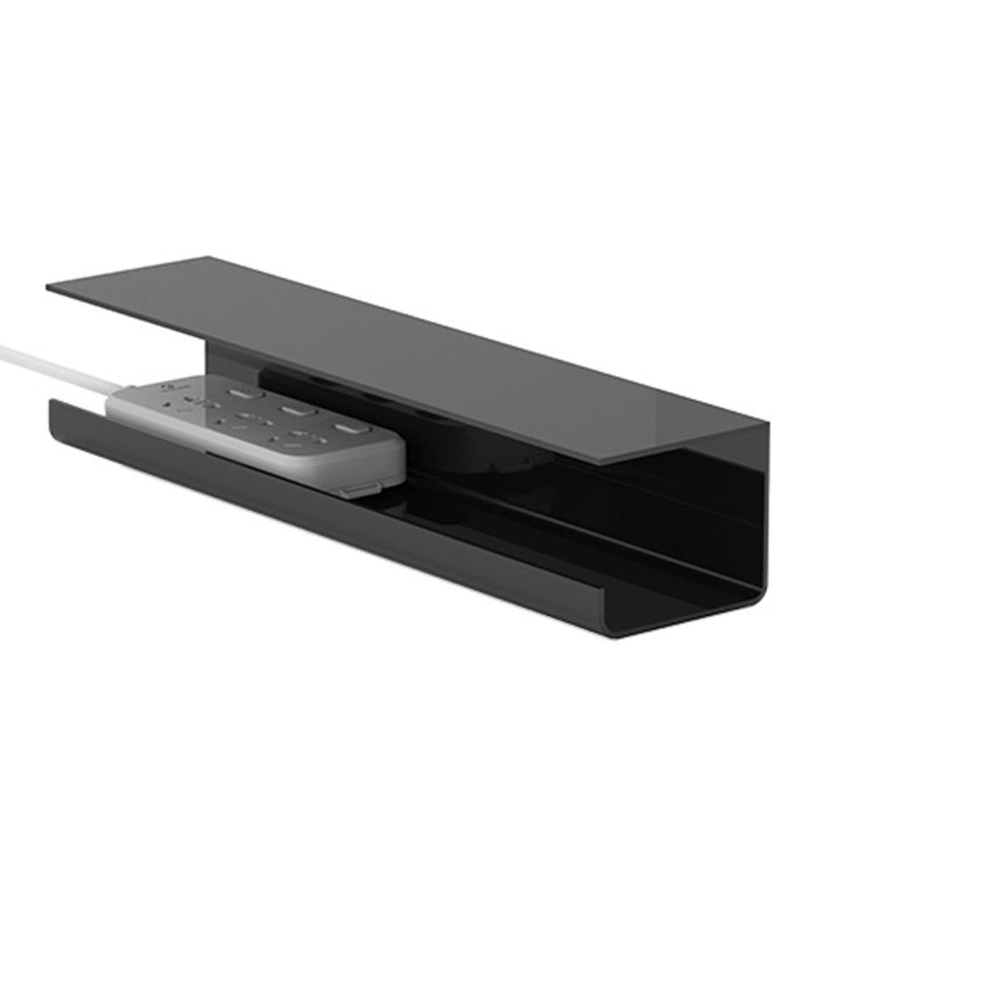 Under Desk Cable Management Tray Reduce Clutter Durability Punch Free Under Desk Power Strip Organizer Black