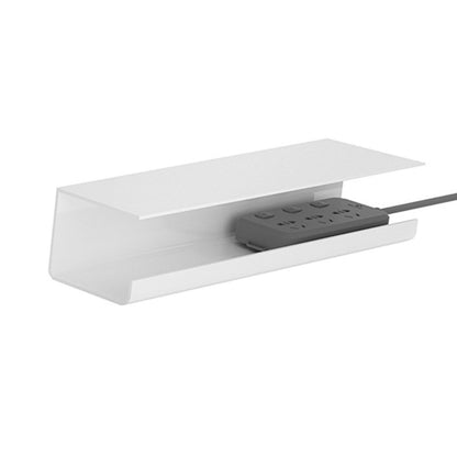 Under Desk Cable Management Tray Reduce Clutter Durability Punch Free Under Desk Power Strip Organizer White