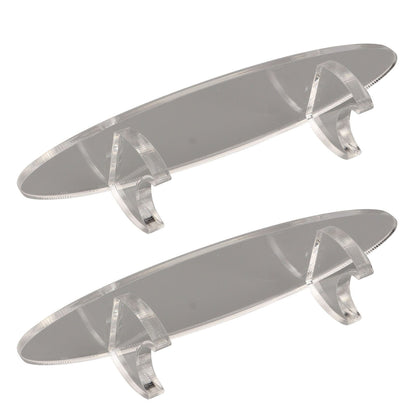 2PCS Pen Holder Display Stand Acrylic Desktop Pen Showcase Rack Organizer for Makeup Brush Paintbrush Home School Office Transparent