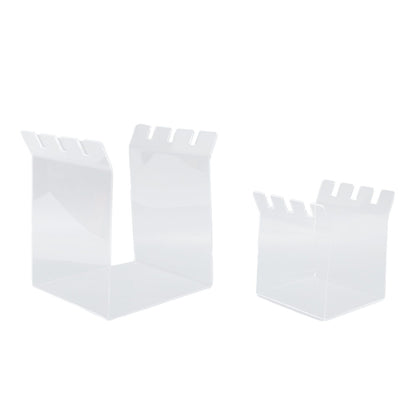 Filling Freezer Bag Stand Acrylic Adjustable Food Storage Bag Stand for Kitchen Organization