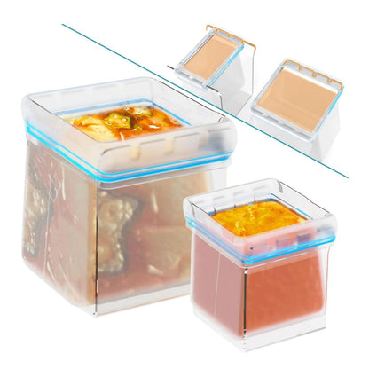 Filling Freezer Bag Stand Acrylic Adjustable Food Storage Bag Stand for Kitchen Organization