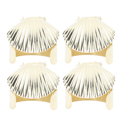 4Pcs Candle Snuffer Candle Extinguisher Metal Shell Pattern Automatic Candle Stopper for Candle Extinguishing Gold